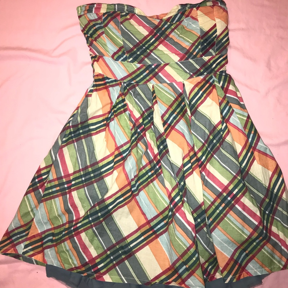 DELIAS Multi color pleated dress